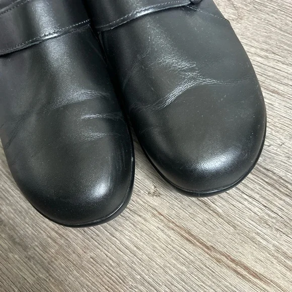 SAS Clog slip on Classic Black Leather Loafers - Picture 10 of 10